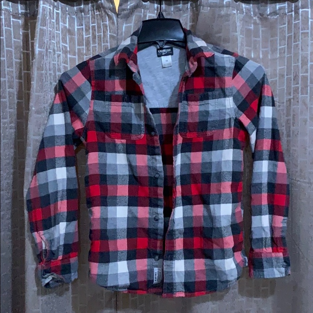 Checkered Flannel size 14 youth